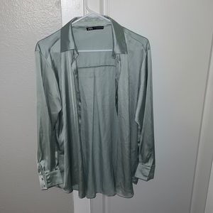 ZARA SATIN SHIRT